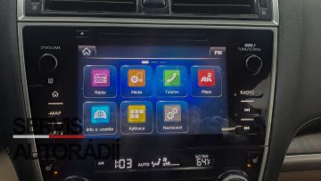 Displej Subaru po opravě.